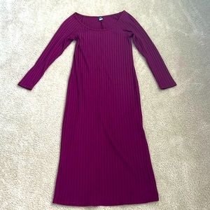 Old Navy Ribbed Midi Dress